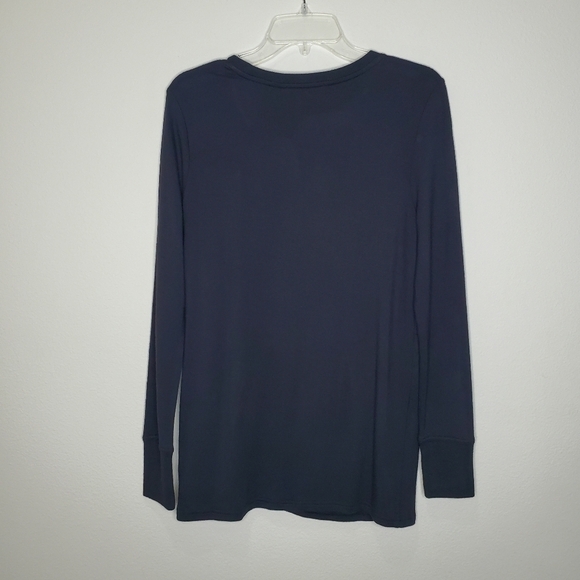 Athleta Nirvana Twist Clarity Black Ribbed Oversized Crewneck Sweatshirt - Picture 4 of 6